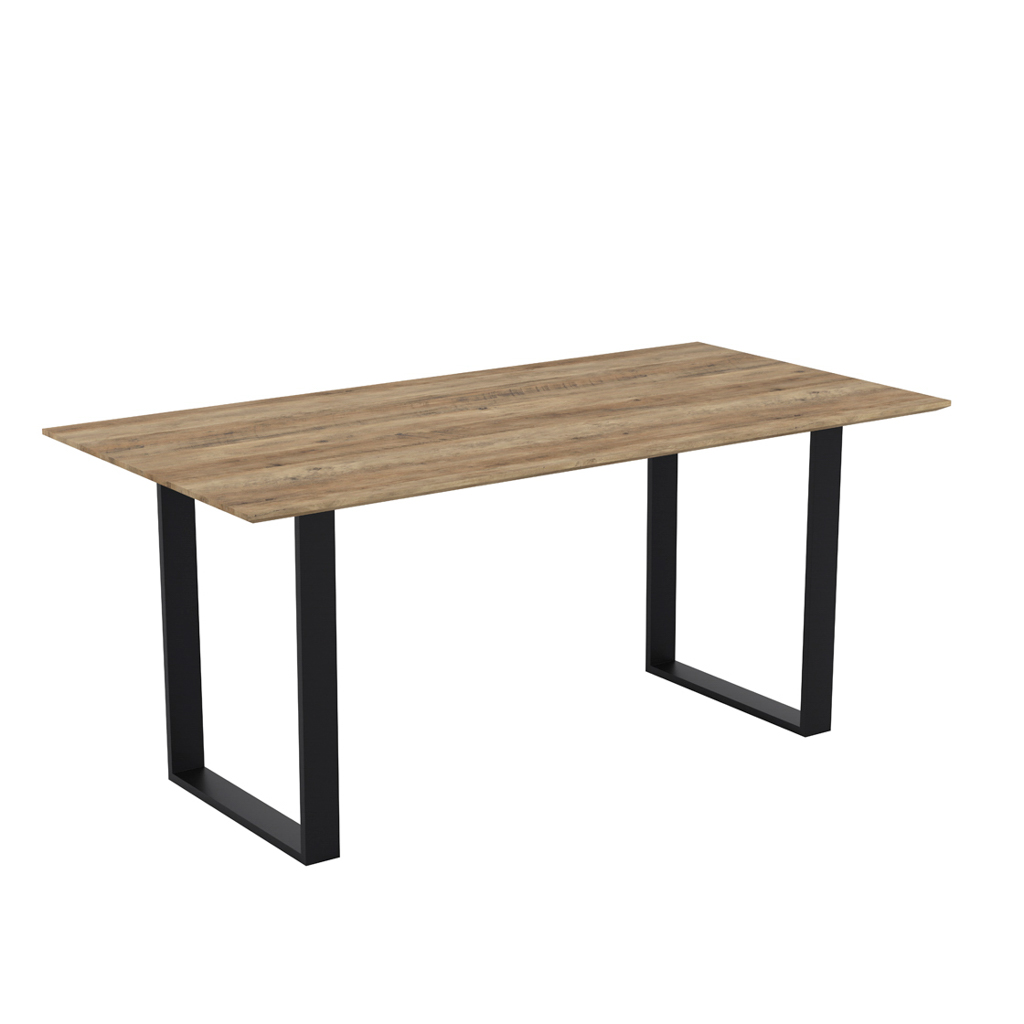 Antibes Russet & Black Dining Table