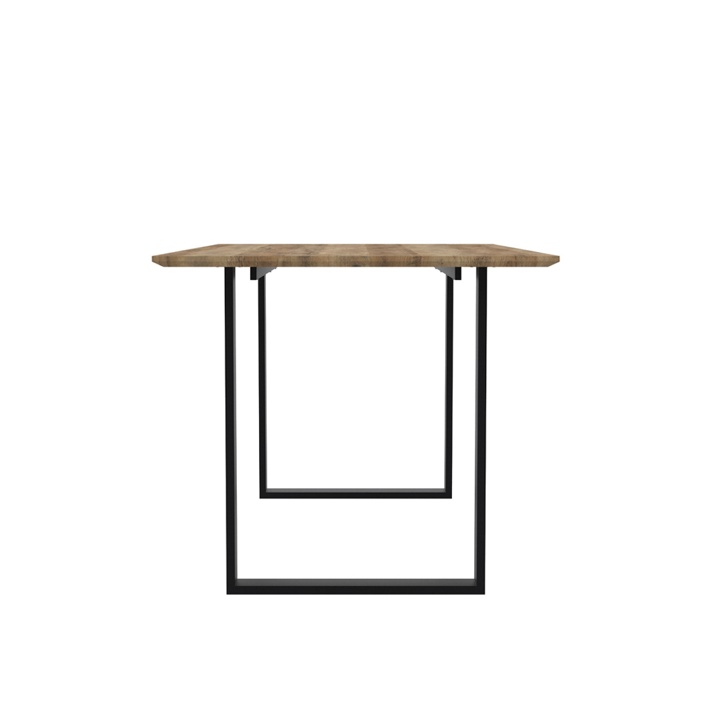 Antibes Russet & Black Dining Table