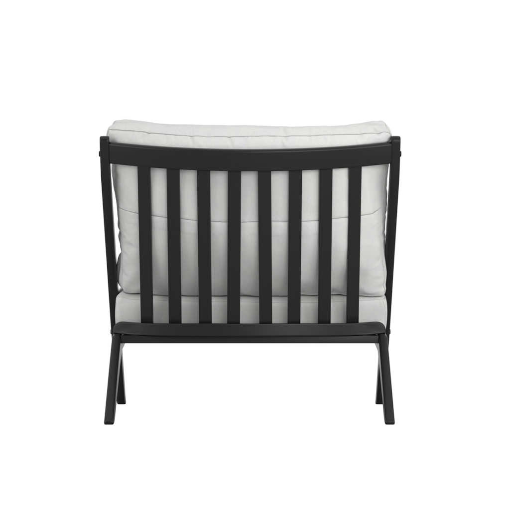 Aspen White and Black Chair