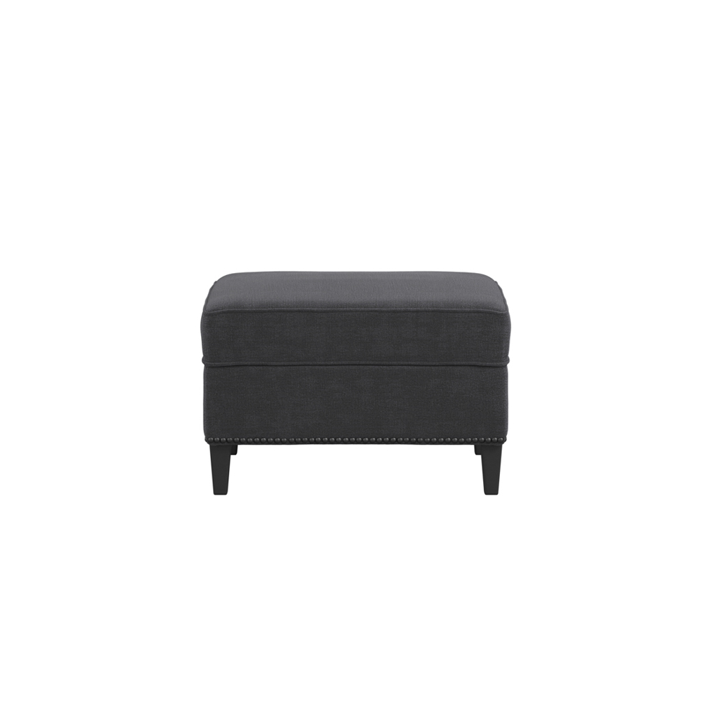 Atticus Anthracite Footstool