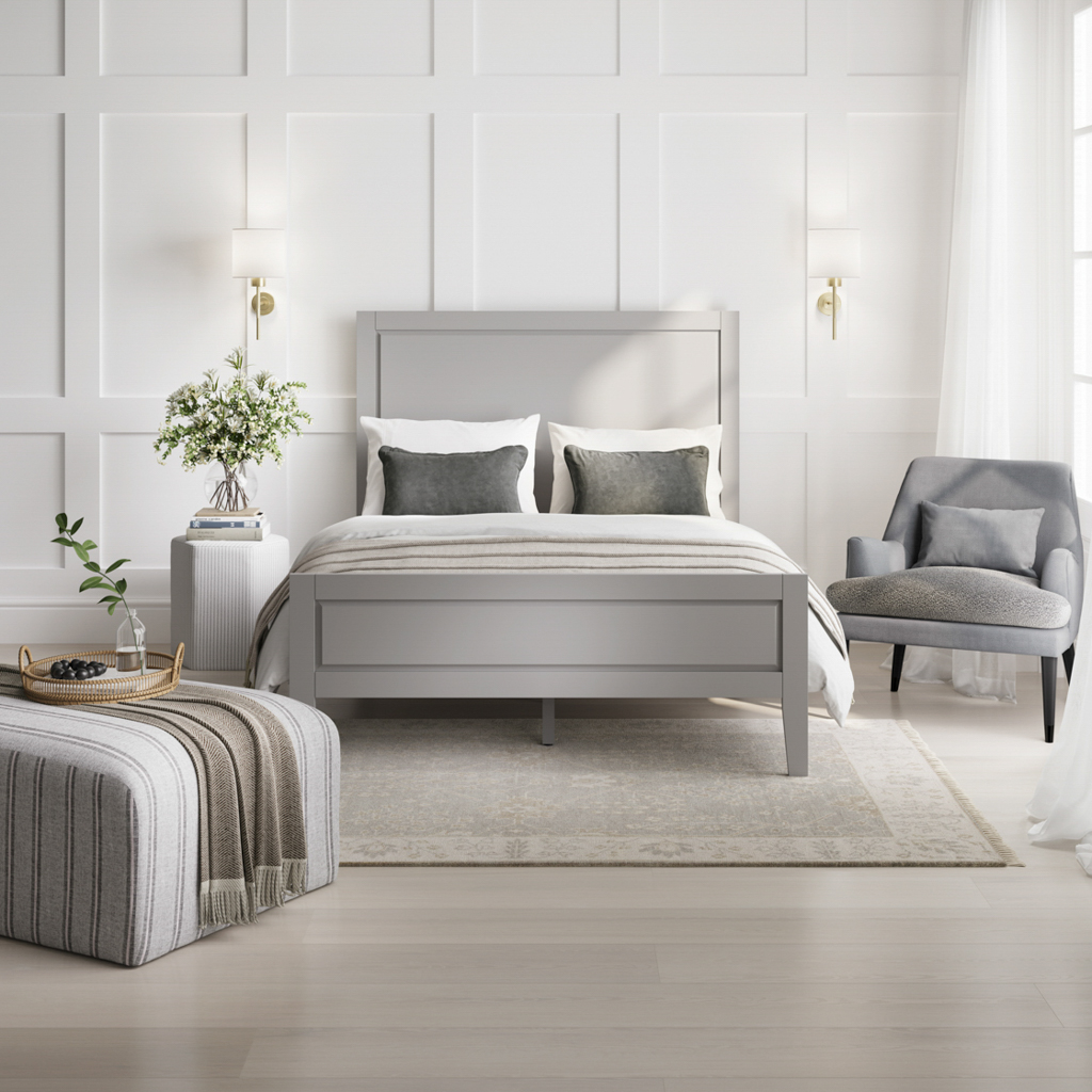 Bay Grey Kingsize Bed