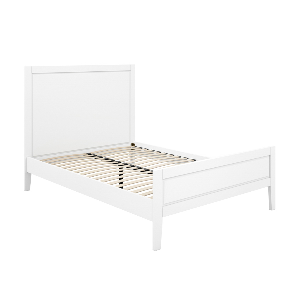 Bay White Double Bed