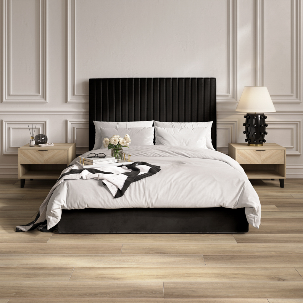 Berlin Black Tall Double Bed