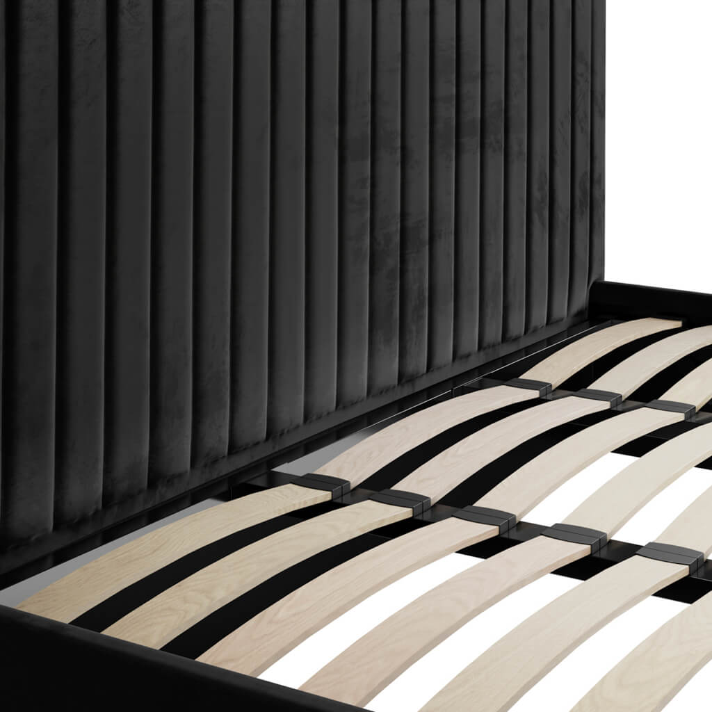 Berlin Black Tall Super King Bed