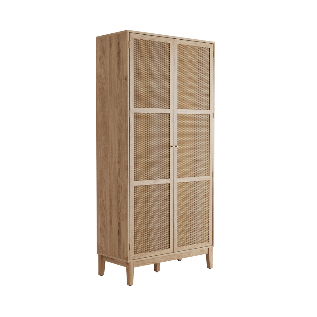 Bordeaux Oak 2 Door Wardrobe