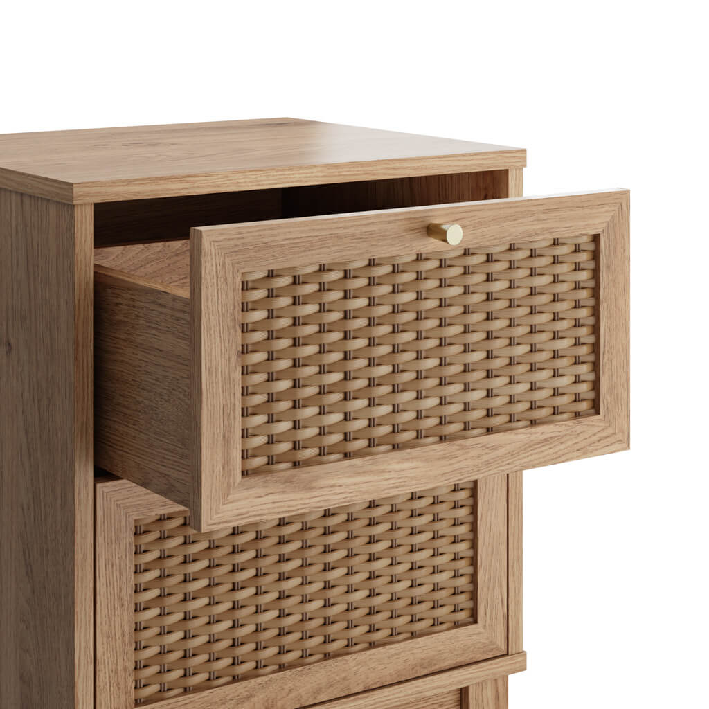 Bordeaux Oak Bedside Cabinet