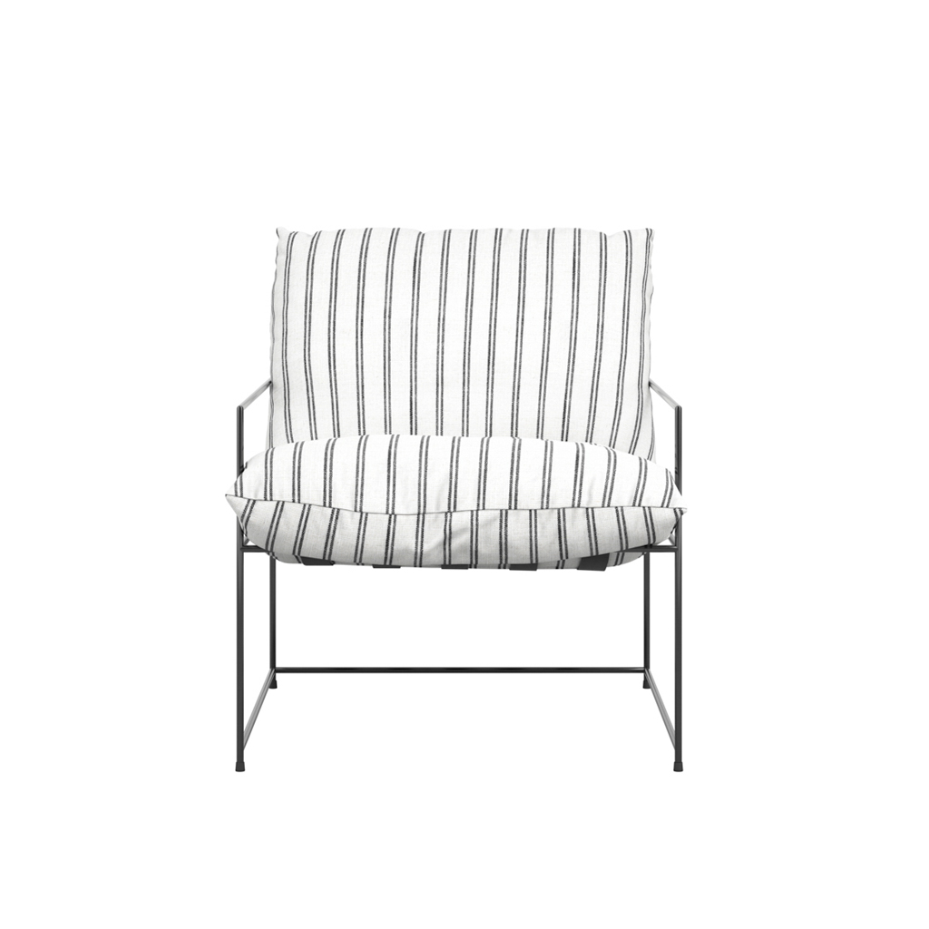 Brook Chalk Stripe Chair