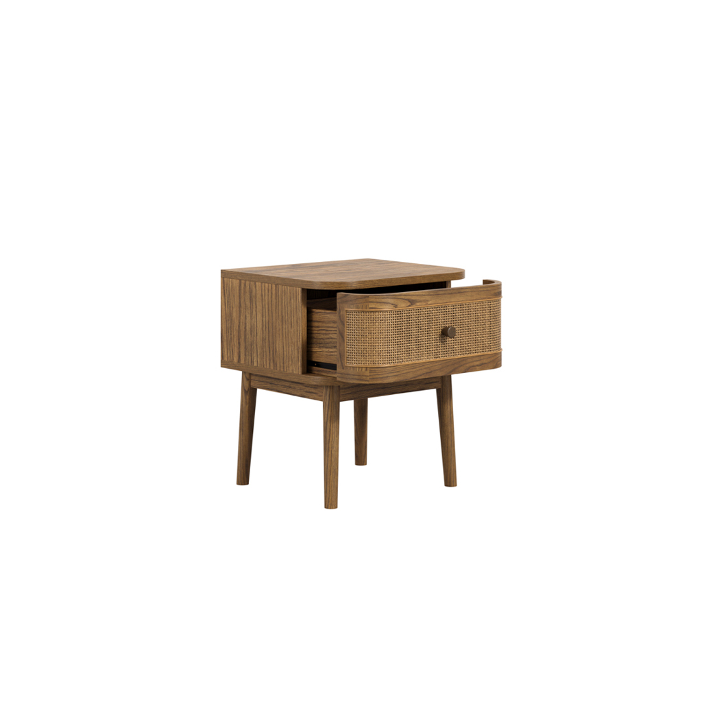 Callie Smoked Bedside Cabinet