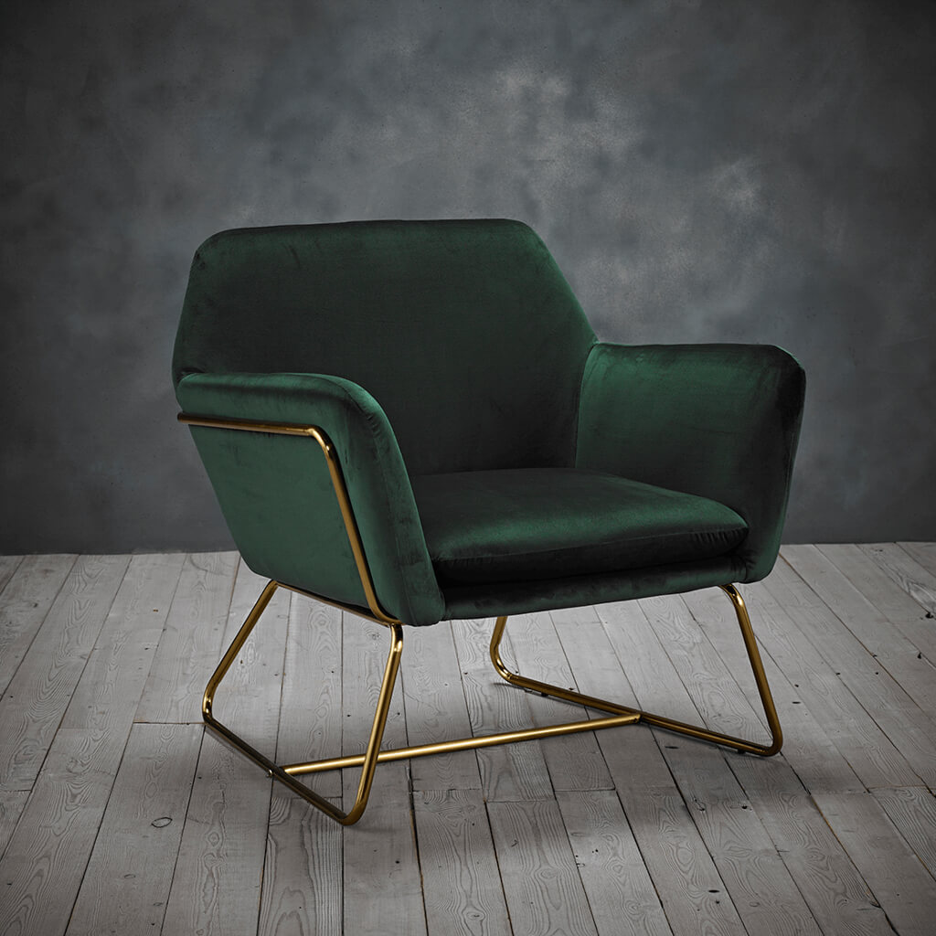 Charles Racing Green Chair