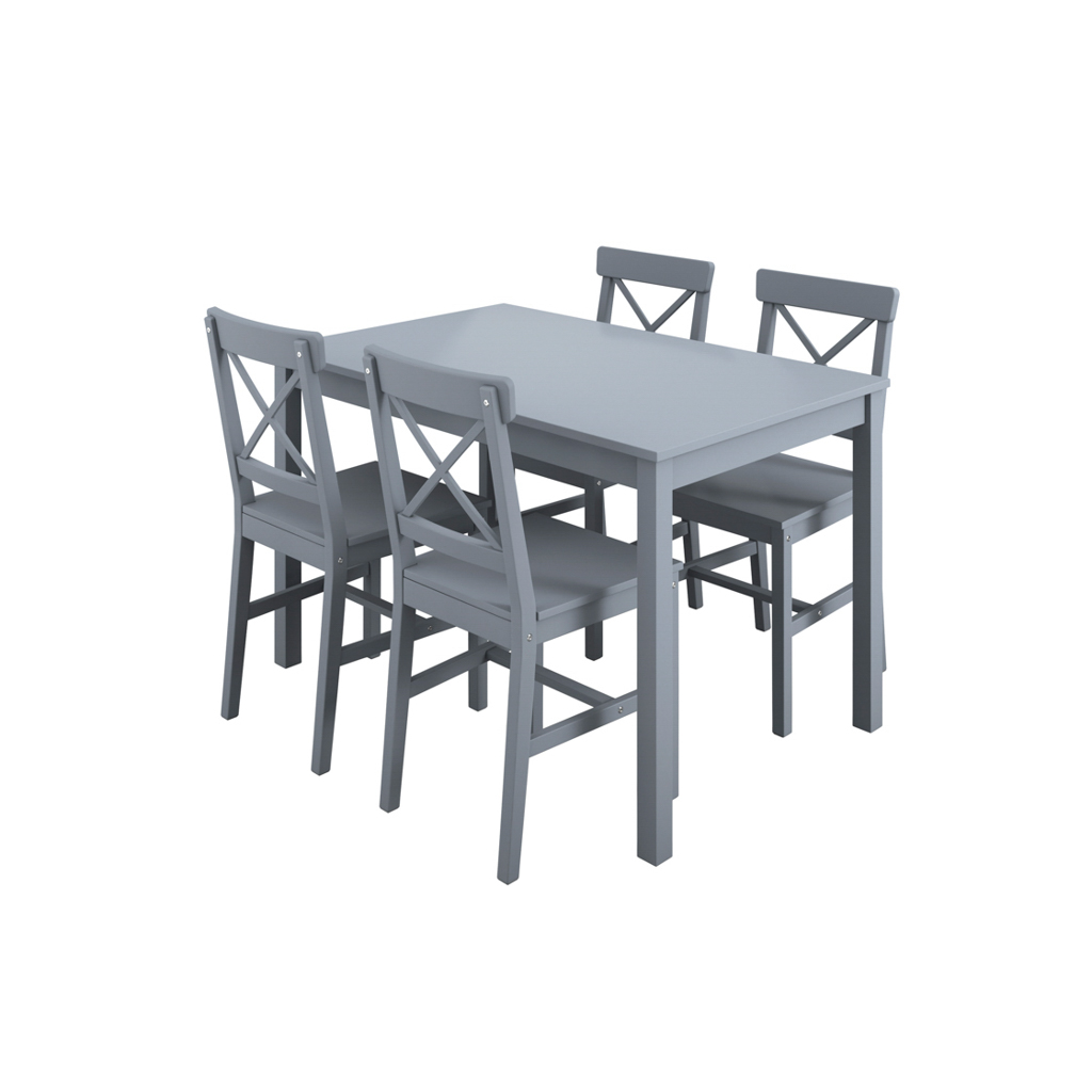 Crawford Anthracite Grey 4 Seater Dining Set (5 PACKS)