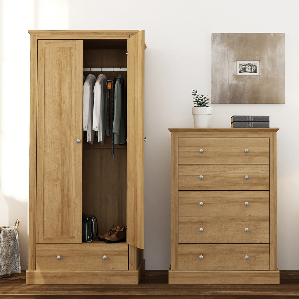 Devon Oak Double Wardrobe