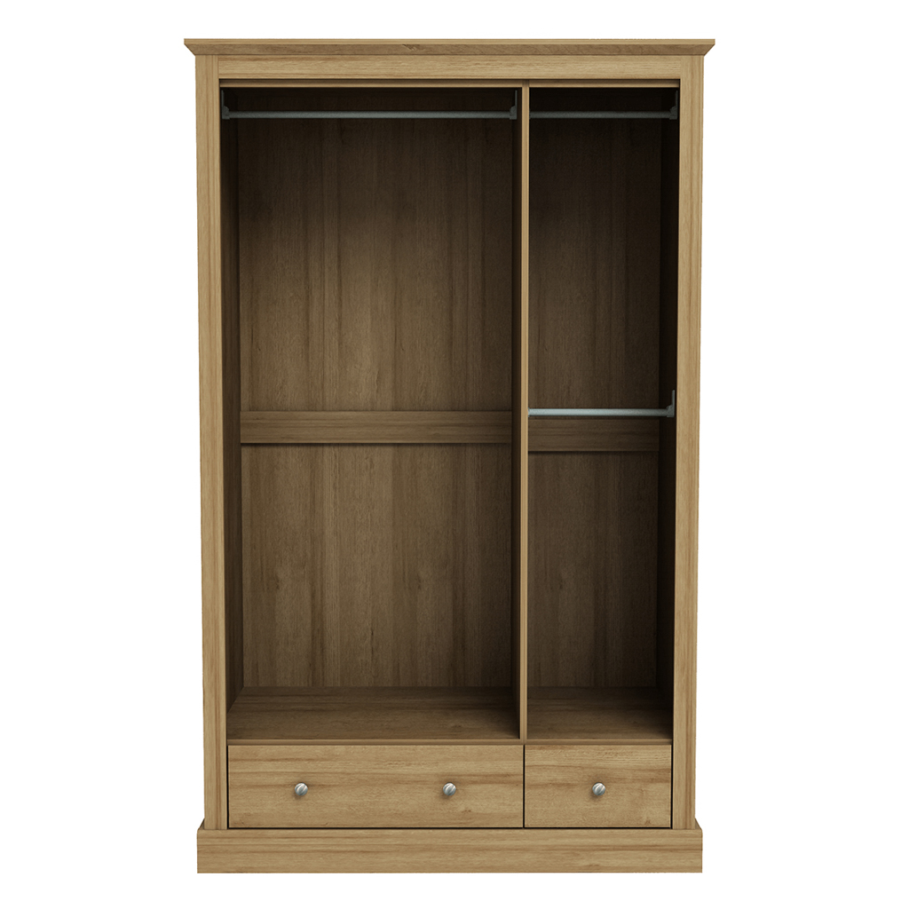 Devon Oak Triple Wardrobe