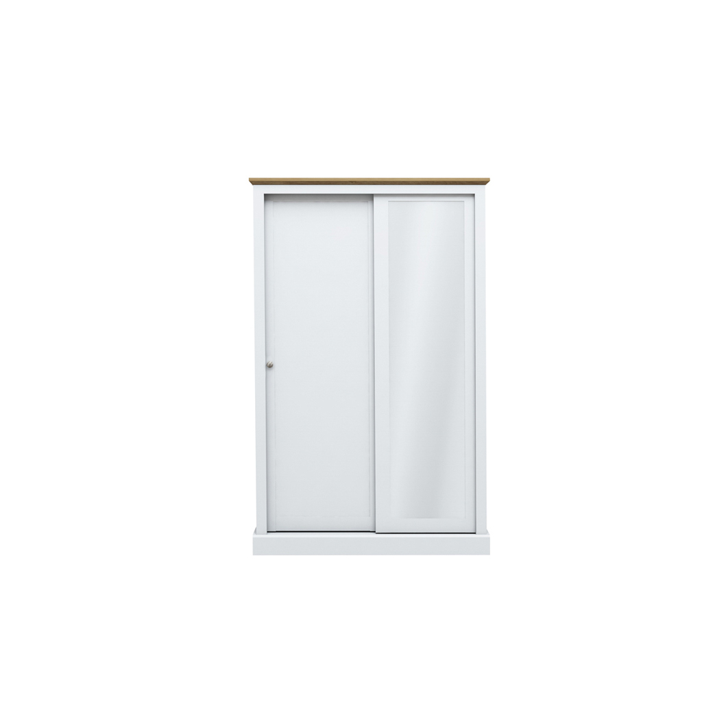 Devon White Double Sliding Wardrobe