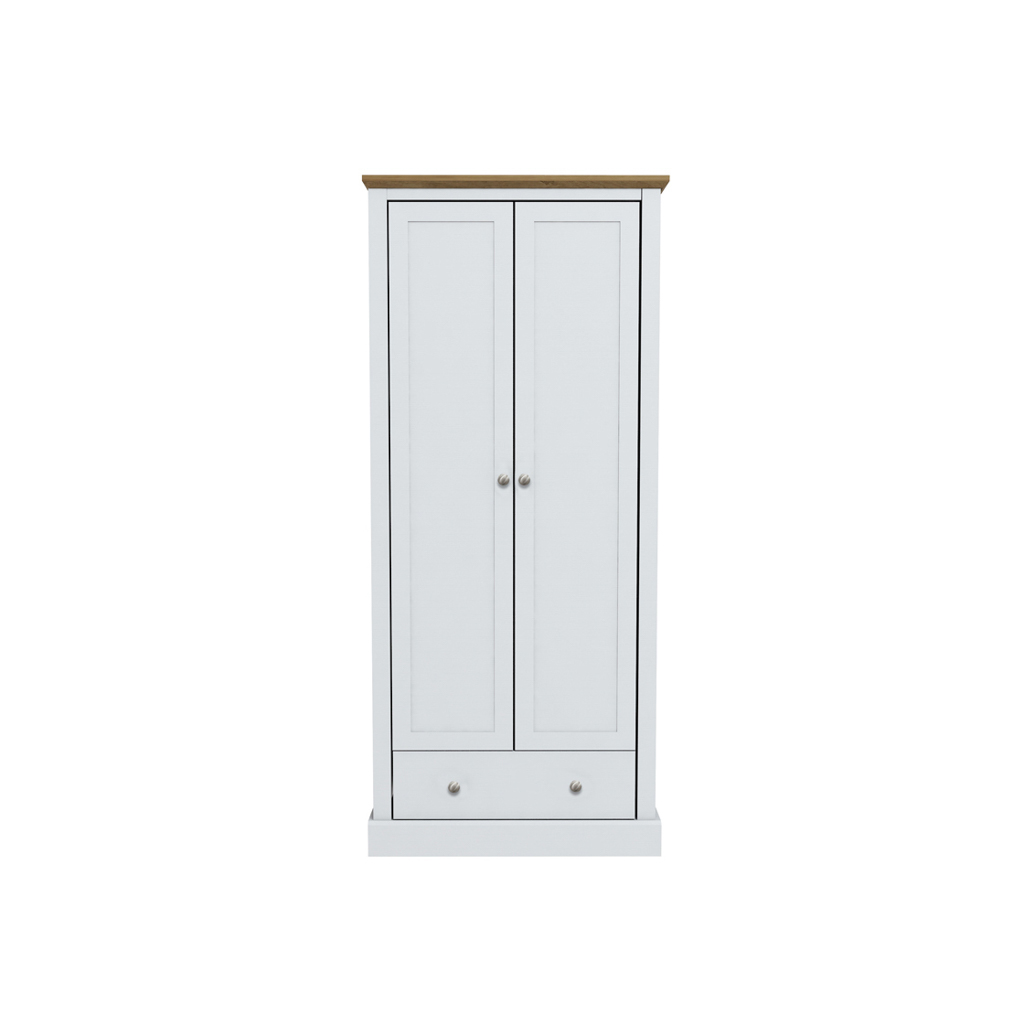 Devon White Double Wardrobe