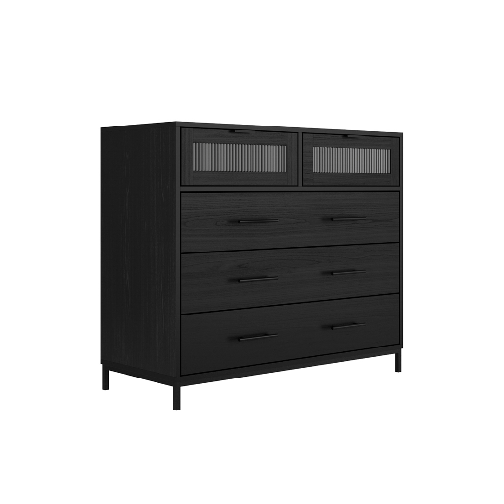 Edison Black Chest of Drawers