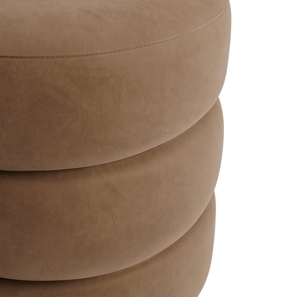 Emi Mole and Black Pouffe