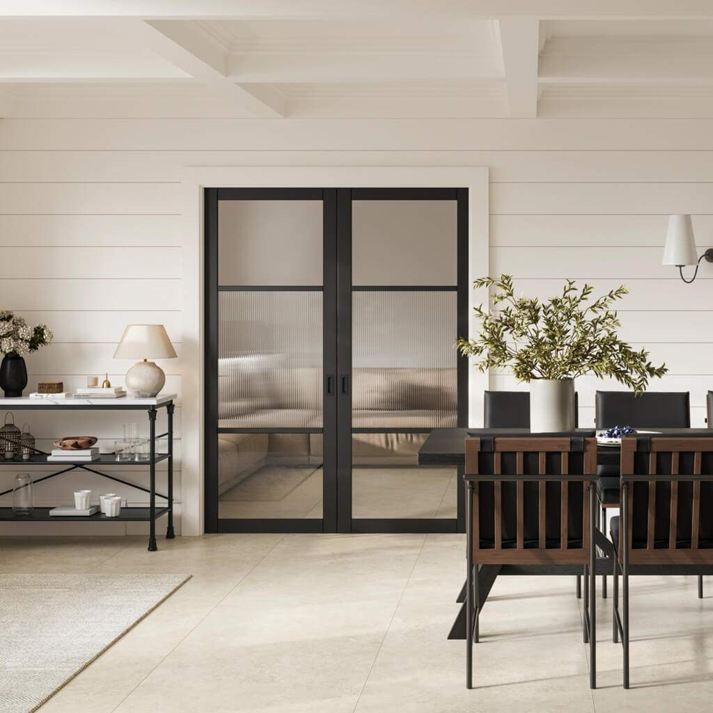 Fairmont Marble & Black Console Table