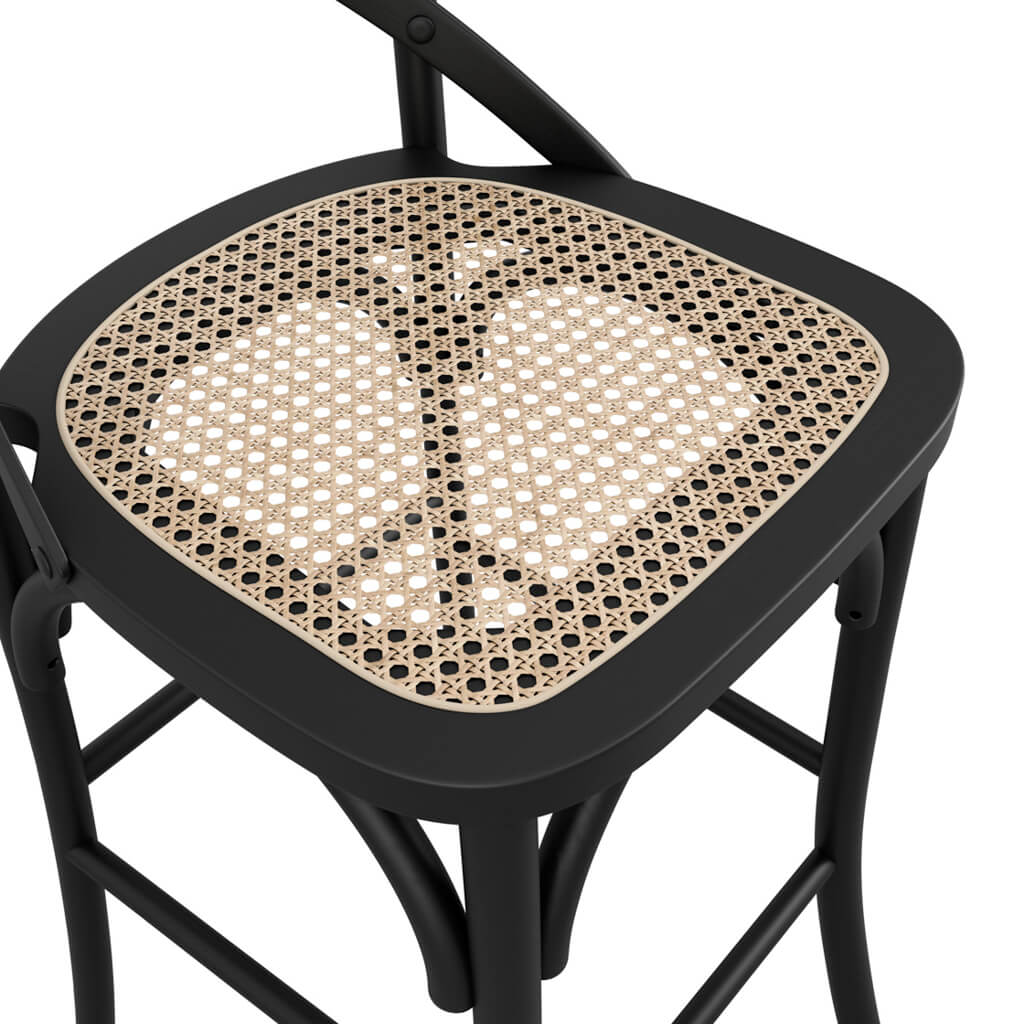 Fitzroy Black Counter Stool