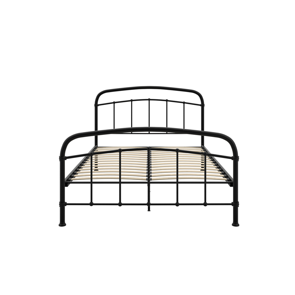 Halston Black Double Bed