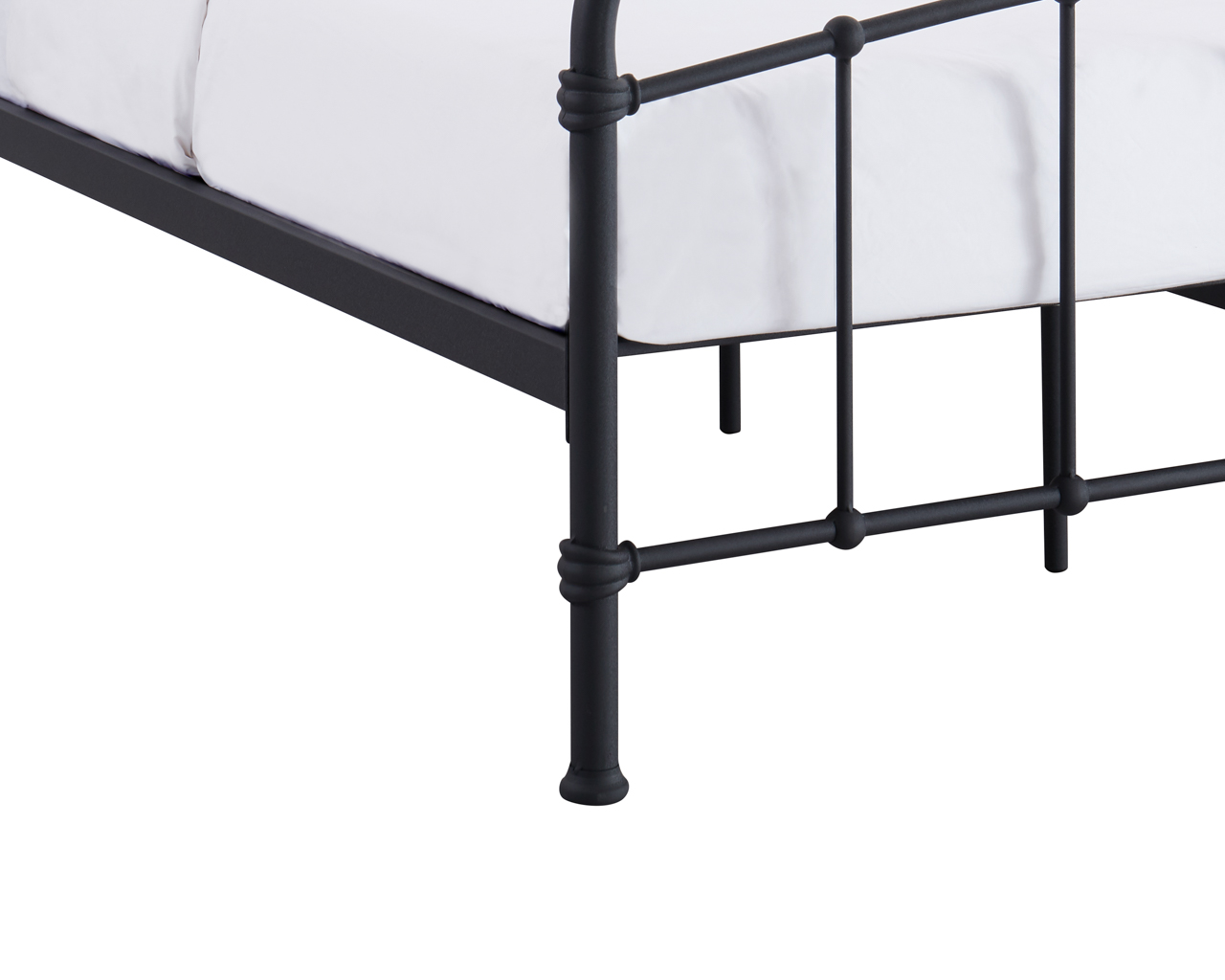 Halston Black Single Bed