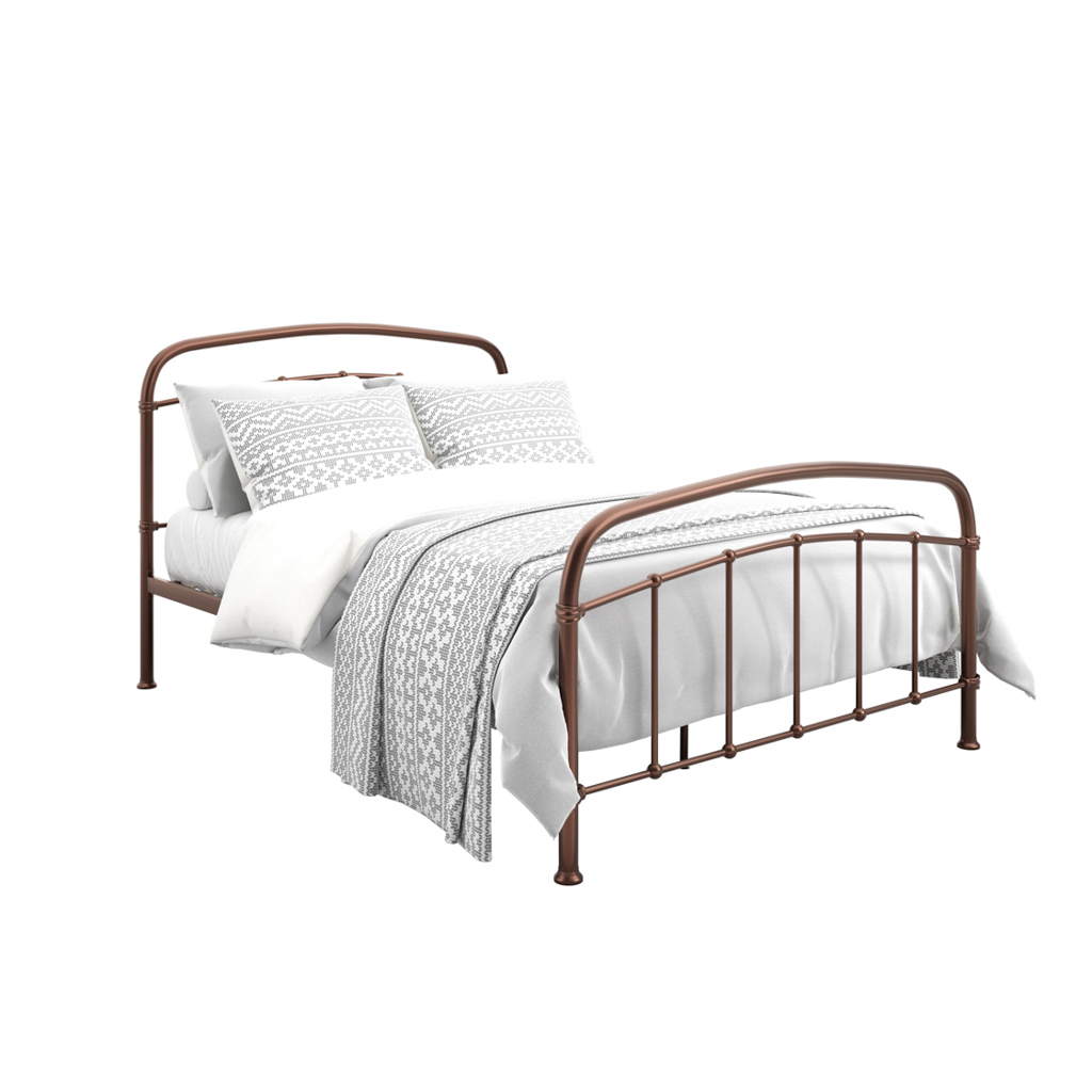 Halston Copper Double Bed