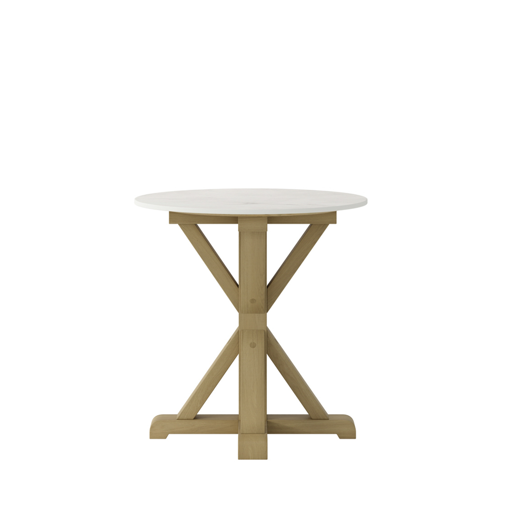 Harrow Stone & Latte Side Table