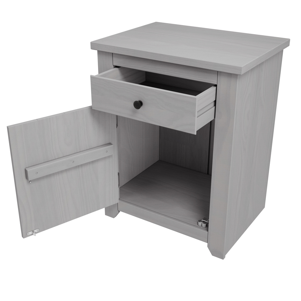 Havana Grey Bedside Cabinet