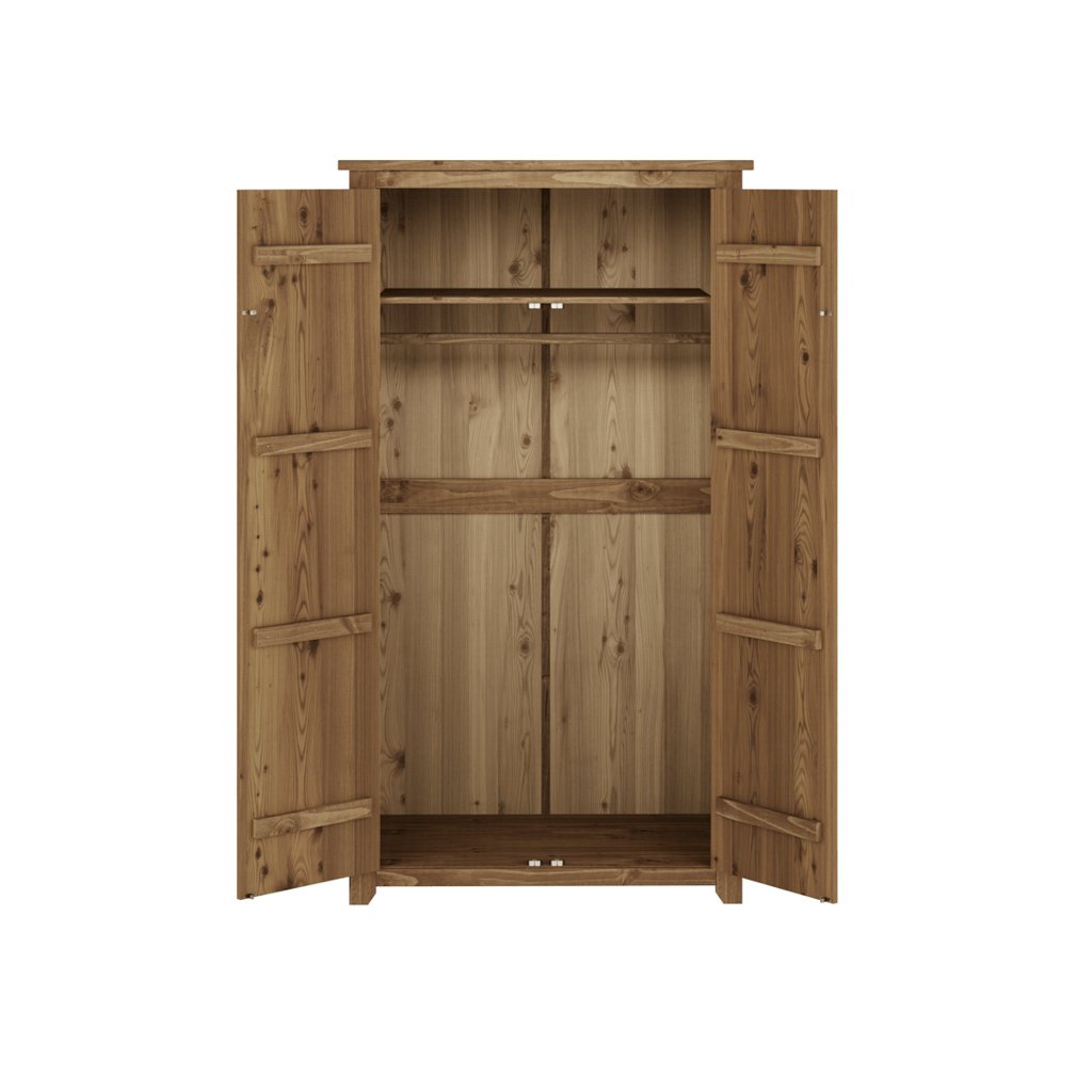 Havana Pine 2 Door Wardrobe