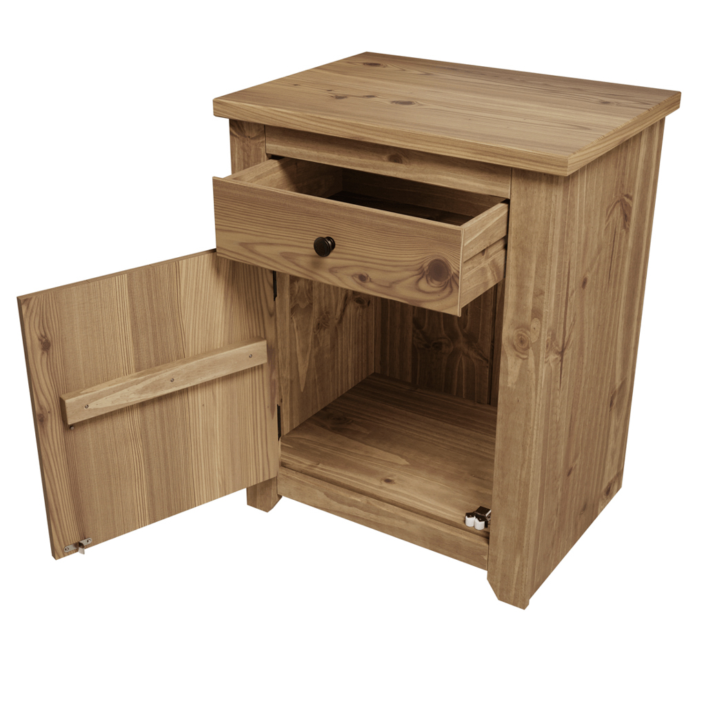 Havana Pine Bedside Cabinet