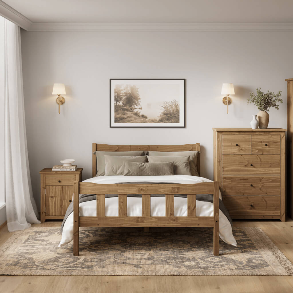 Havana Pine Double Bed