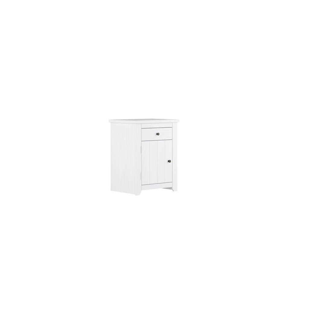 Havana White Bedside Cabinet