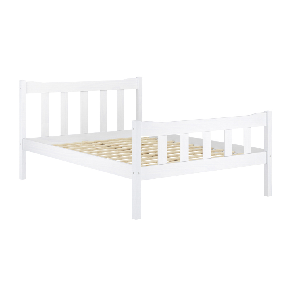 Havana White Double Bed