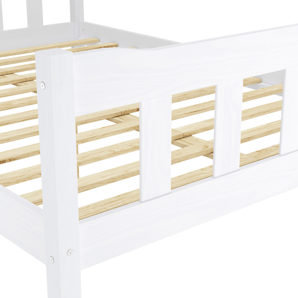 Havana White Double Bed