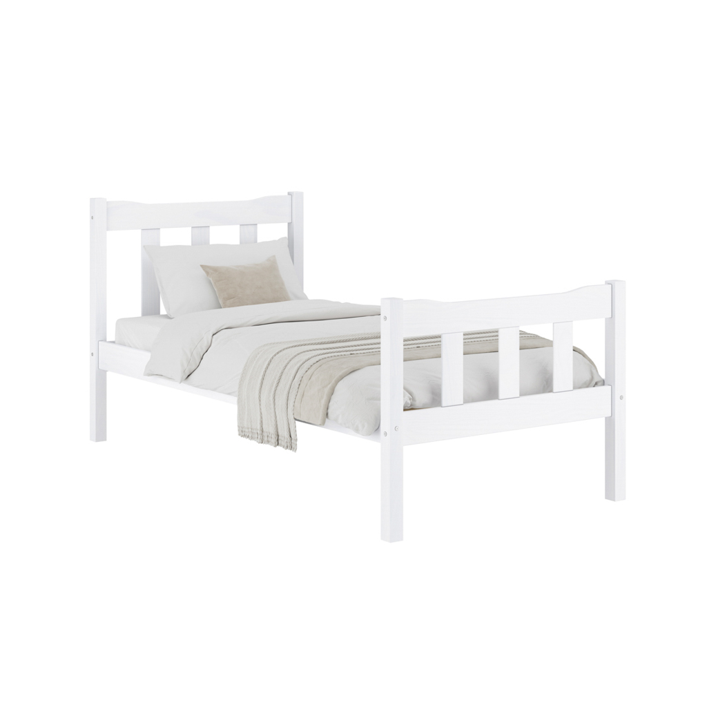 Havana White Single Bed