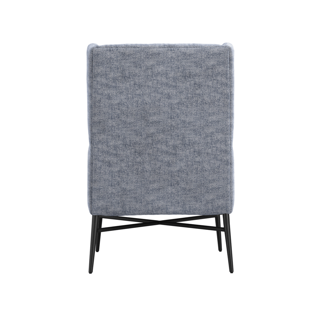 Henley Navy Herringbone Chair