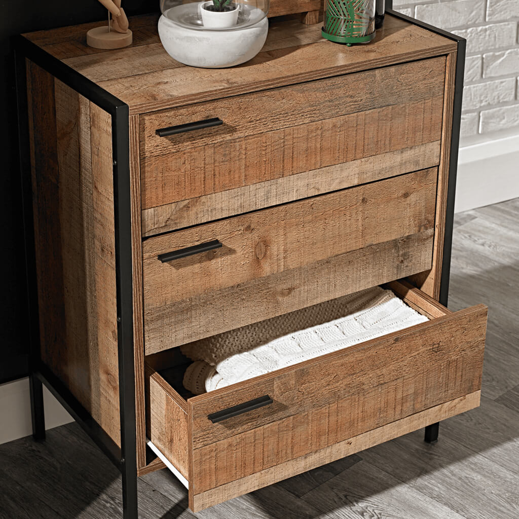 Hoxton Distressed Oak Effect Chest of Drawers