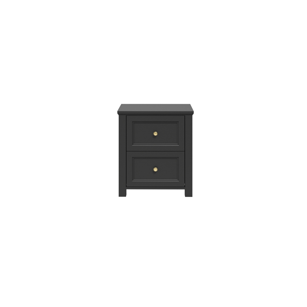 Ives Black Bedside Cabinet