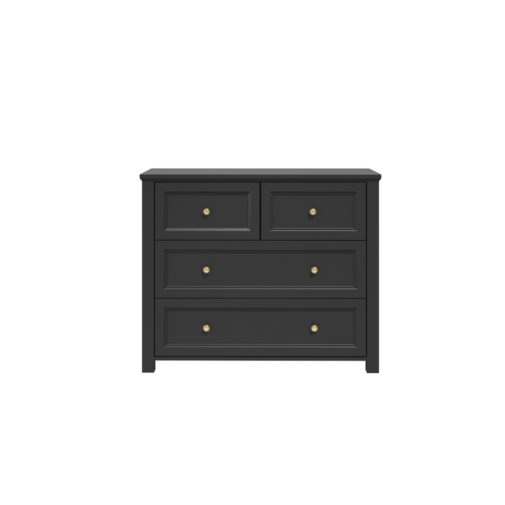 Ives Black Chest of Drawers