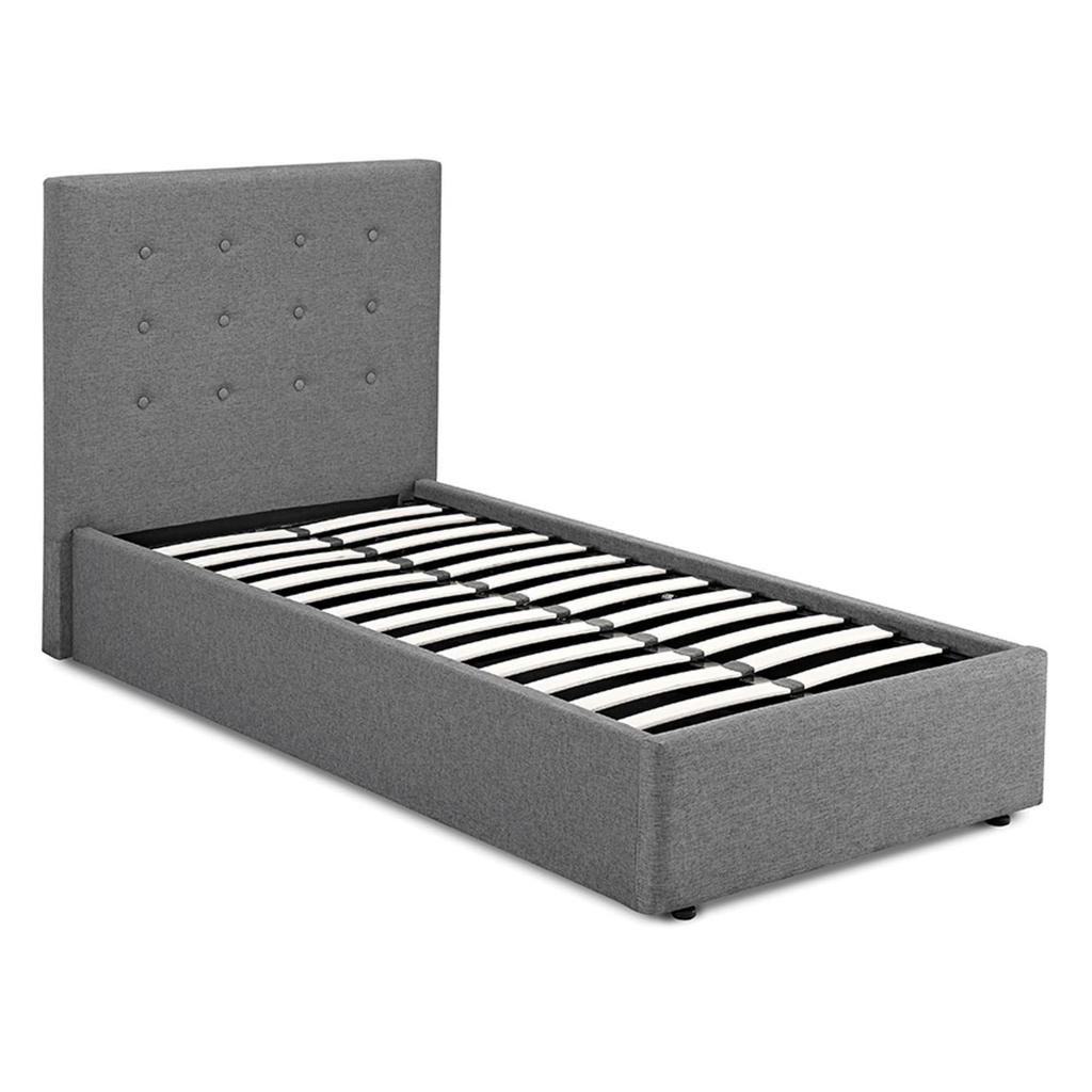 Lucca Grey Single Bed