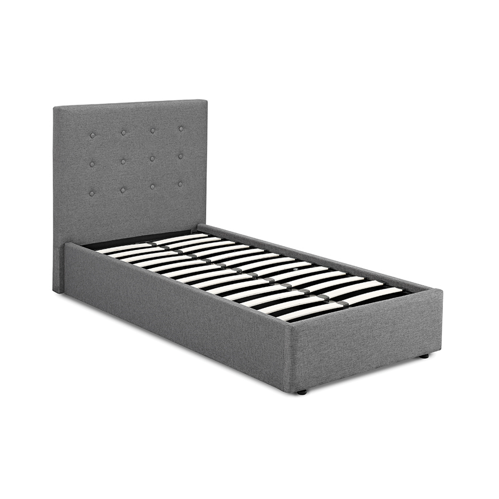 Lucca Grey Single Bed