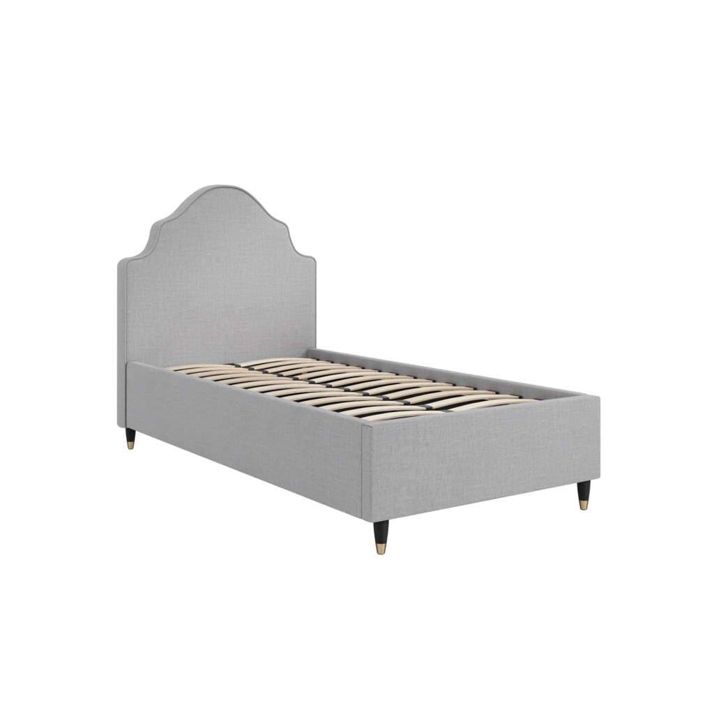 Monterey Light Grey Single Bed