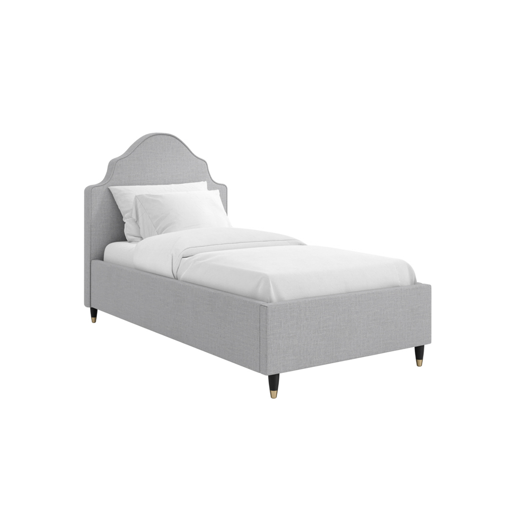 Monterey Light Grey Single Bed