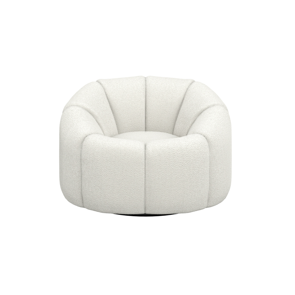 Nao Ivory Swivel Chair