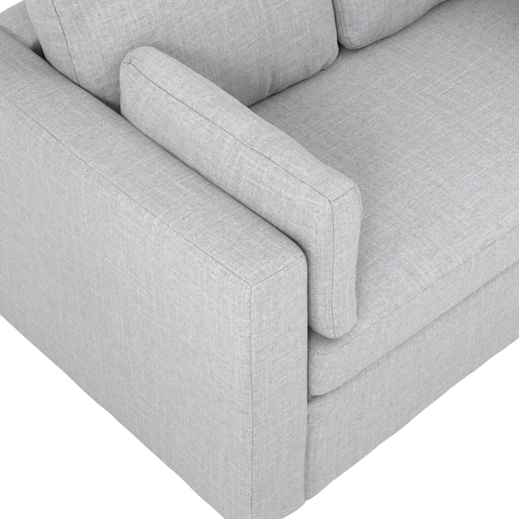 Newport Light Grey 2 Seater Sofa