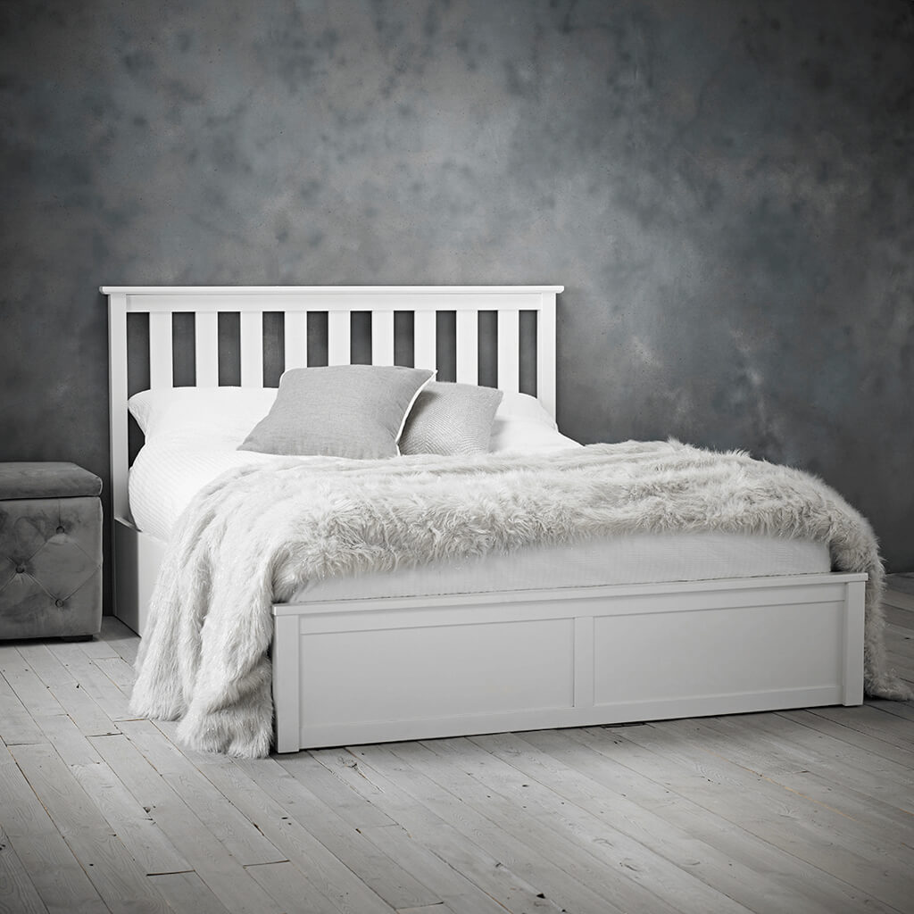 Oxford White Double Bed