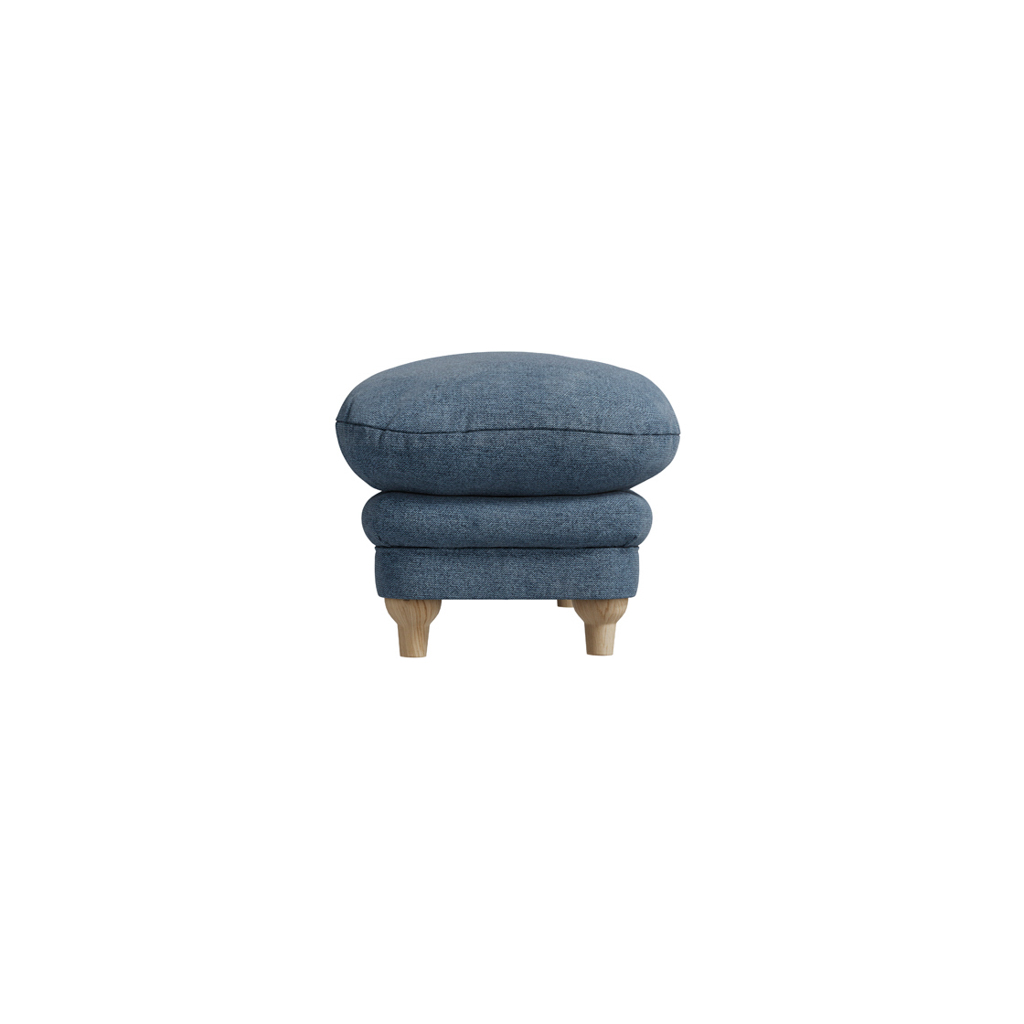 Plumpton Denim Blue Footstool