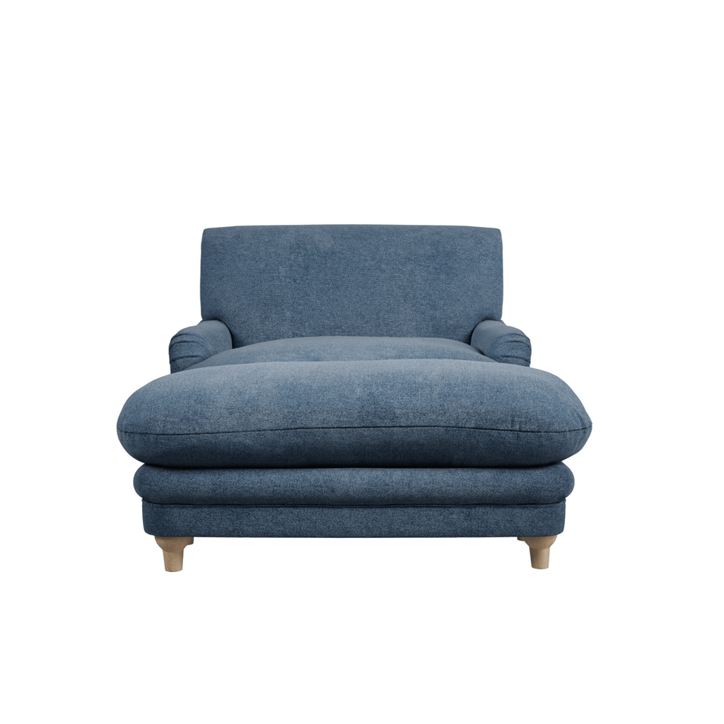 Plumpton Denim Blue Footstool