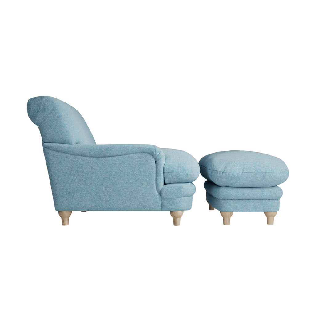 Plumpton Duck Egg Blue Footstool