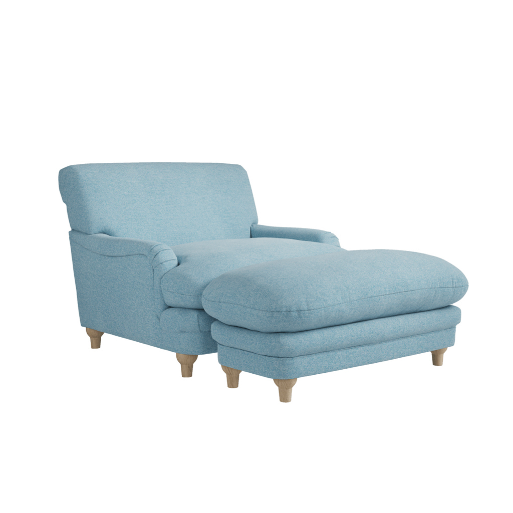 Plumpton Duck Egg Blue Footstool