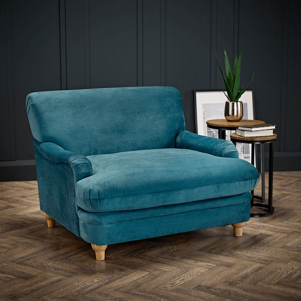 Plumpton Peacock Blue Chair